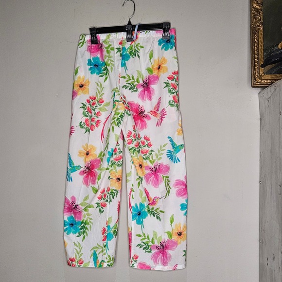 The Cats Pajamas Floral Hummingbird Set Women's Size S Sleepwear - Picture 3 of 15